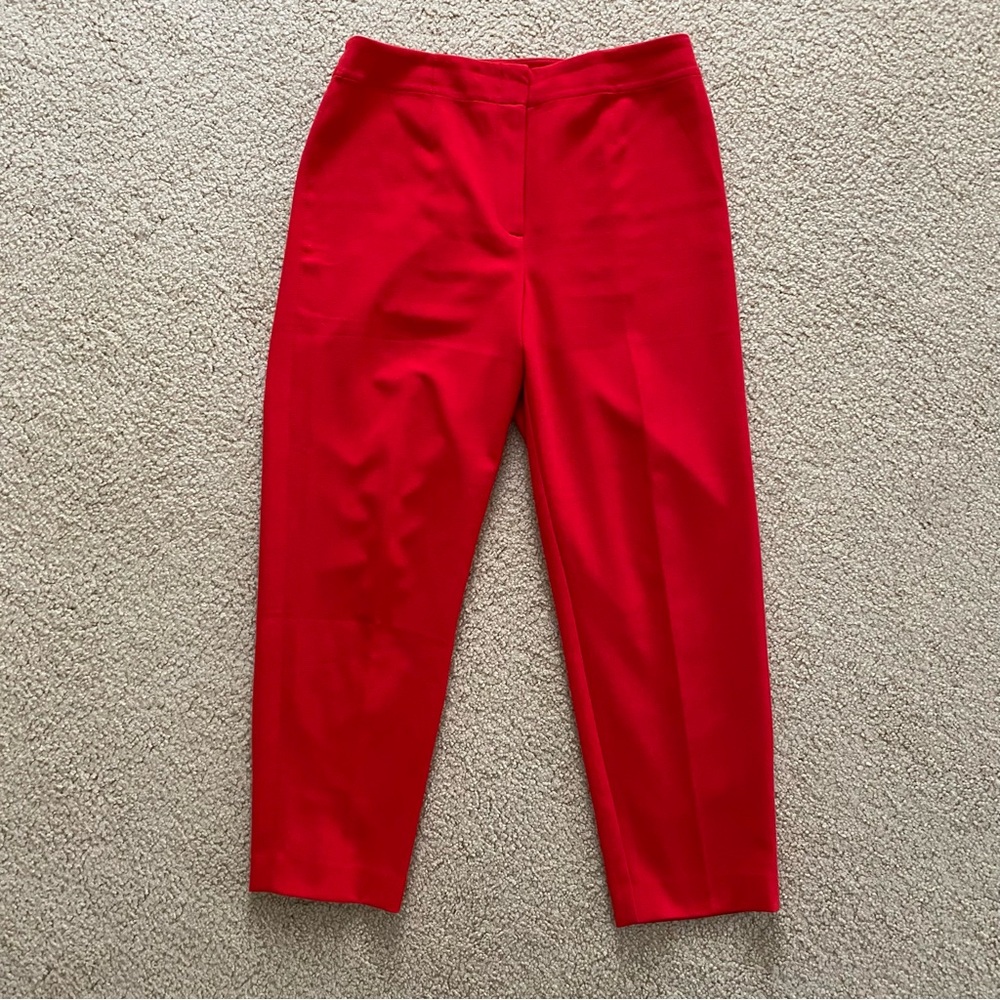 Ann Taylor Vibrant Red Trousers